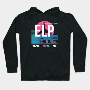 El Paso (ELP) Airport // Sunset Baggage Tag Hoodie